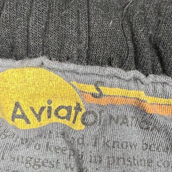 Aviator Nation Sweatpants Joggers 5 Stripe Rainbow Velvet Logo Women’s Small - Picture 9 of 13